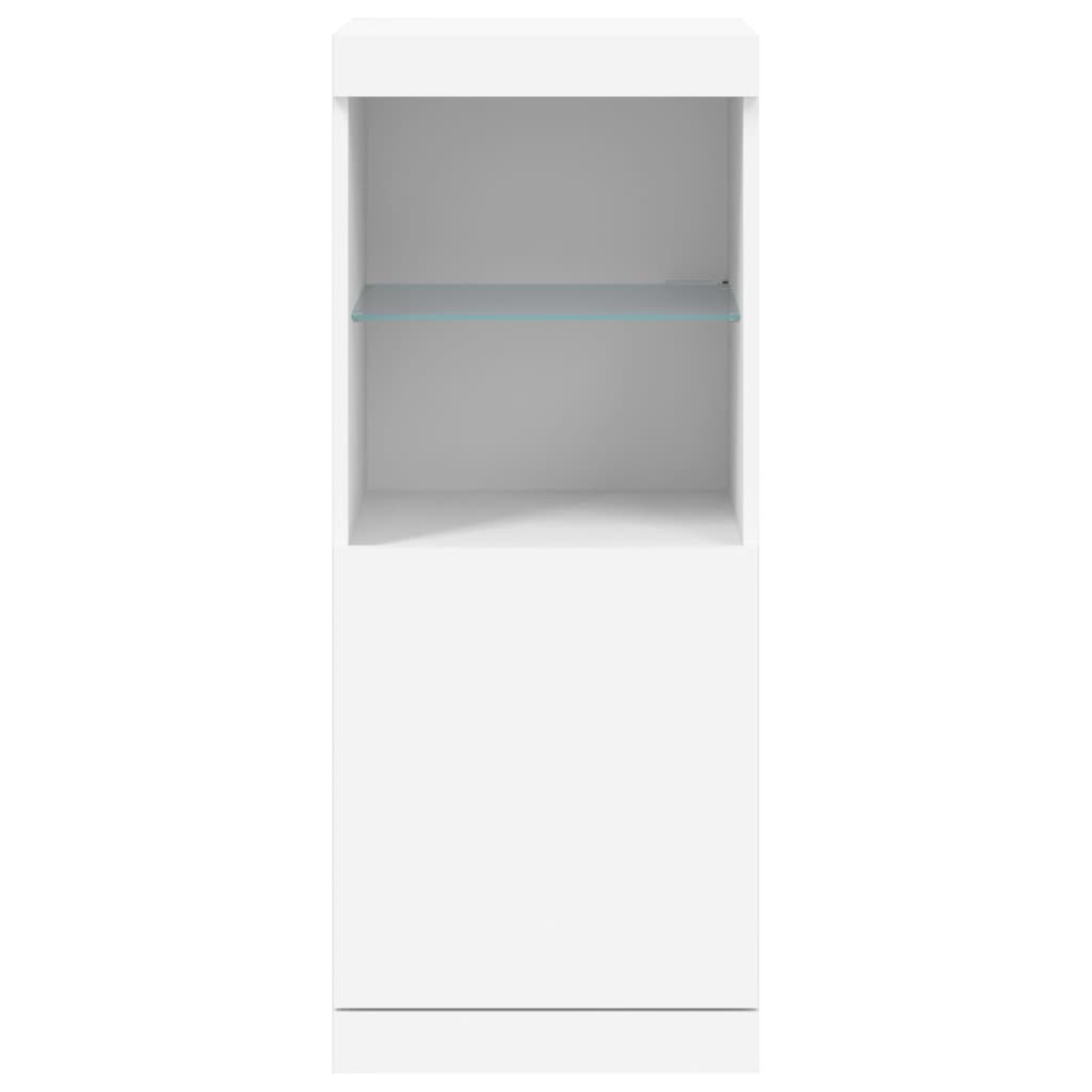 Sideboard with white LED lights 41x37x100 cm