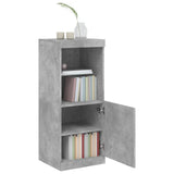 Sideboard mit betongrauen LED-Leuchten 41x37x100 cm