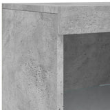 Sideboard mit betongrauen LED-Leuchten 41x37x100 cm