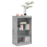 Sideboard mit betongrauen LED-Leuchten 60,5x37x100 cm