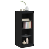 Sideboard mit LED-Leuchten schwarz 41x37x100 cm