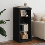 Sideboard mit LED-Leuchten schwarz 41x37x100 cm