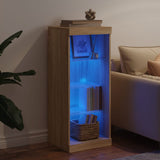 Sideboard mit LED-Leuchten Sonoma-Eiche 41x37x100 cm