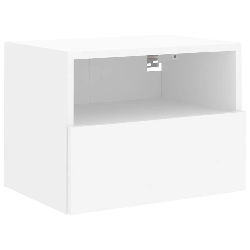 Meubles TV muraux 2 pcs blanc 40x30x30 cm bois d'ingénierie