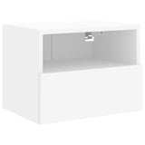 Meubles TV muraux 2 pcs blanc 40x30x30 cm bois d'ingénierie