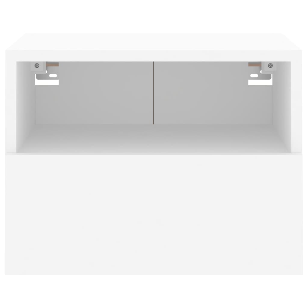 Meubles TV muraux 2 pcs blanc 40x30x30 cm bois d'ingénierie