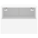 Meubles TV muraux 2 pcs blanc 40x30x30 cm bois d'ingénierie