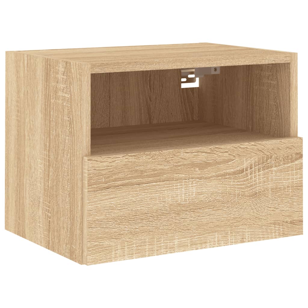 Meubles TV muraux 2 pcs chêne sonoma 40x30x30cm bois ingénierie