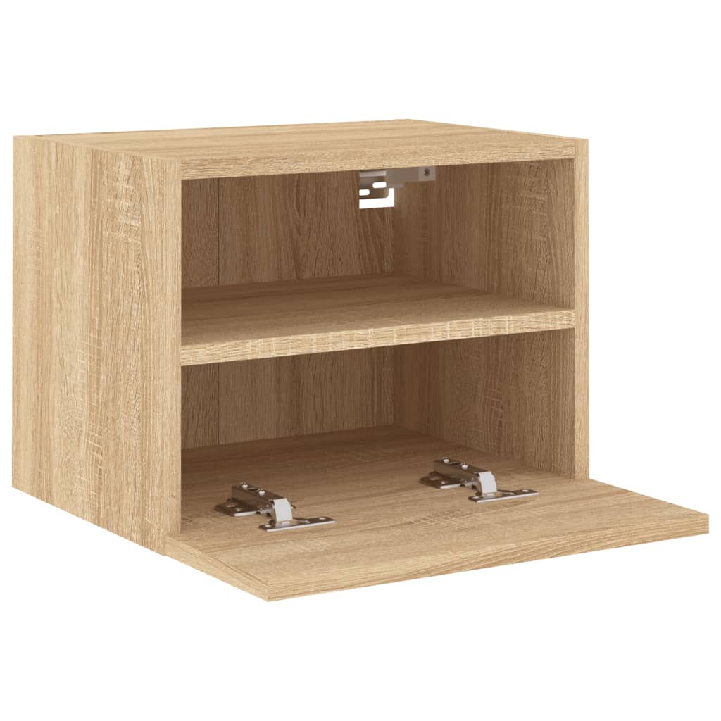 Meubles TV muraux 2 pcs chêne sonoma 40x30x30cm bois ingénierie