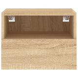 Meubles TV muraux 2 pcs chêne sonoma 40x30x30cm bois ingénierie