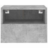 Meubles TV muraux 2 pcs gris béton 40x30x30cm bois d'ingénierie