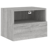 Meubles TV muraux 2pcs sonoma gris 40x30x30cm bois d'ingénierie