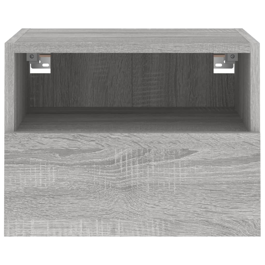 Meubles TV muraux 2pcs sonoma gris 40x30x30cm bois d'ingénierie