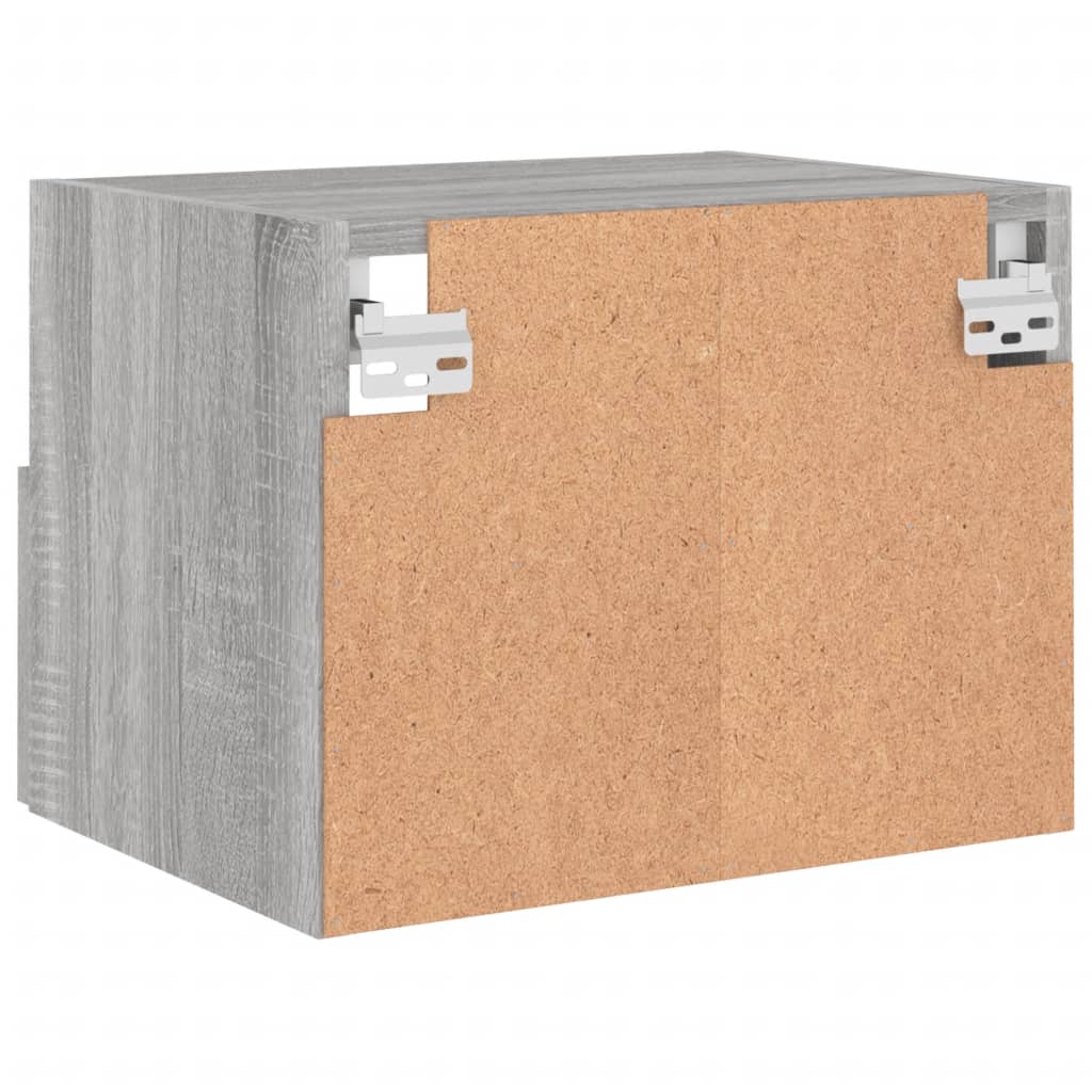 Meubles TV muraux 2pcs sonoma gris 40x30x30cm bois d'ingénierie