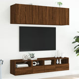 Meuble TV mural chêne marron 40x30x30 cm bois d'ingénierie