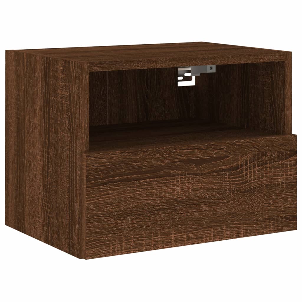 Meubles TV muraux 2 pcs chêne marron 40x30x30cm bois ingénierie