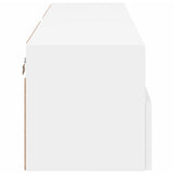 Meubles TV muraux 2 pcs blanc 60x30x30 cm bois d'ingénierie