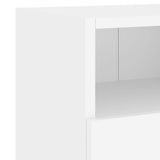 Meubles TV muraux 2 pcs blanc 60x30x30 cm bois d'ingénierie