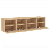 Meubles TV muraux 2 pcs chêne sonoma 60x30x30cm bois ingénierie