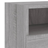 Meuble TV mural sonoma gris 60x30x30 cm bois d'ingénierie