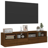 Meubles TV muraux 2 pcs chêne marron 60x30x30cm bois ingénierie