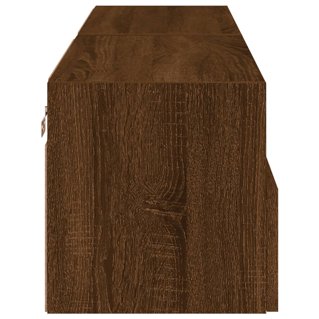 Meubles TV muraux 2 pcs chêne marron 60x30x30cm bois ingénierie