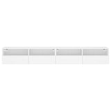 Meubles TV muraux 2 pcs blanc 100x30x30 cm bois d'ingénierie