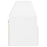 Meubles TV muraux 2 pcs blanc 100x30x30 cm bois d'ingénierie