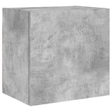 Meubles TV muraux 2 pcs gris béton 40,5x30x40cm bois ingénierie