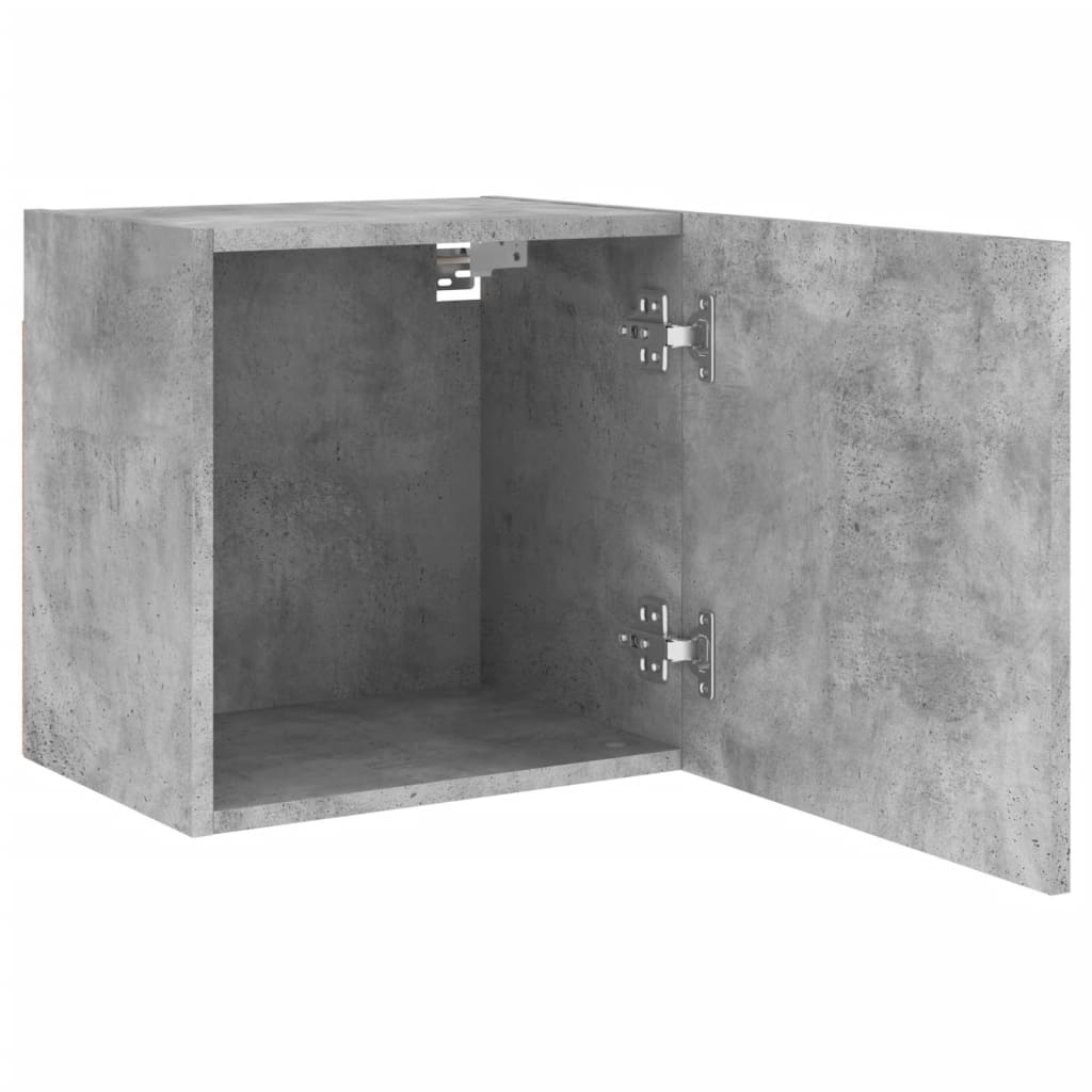 Meubles TV muraux 2 pcs gris béton 40,5x30x40cm bois ingénierie