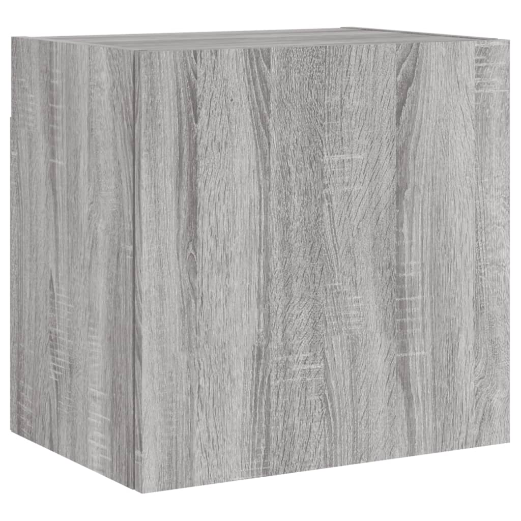 Meuble TV mural sonoma gris 40,5x30x40 cm bois d'ingénierie