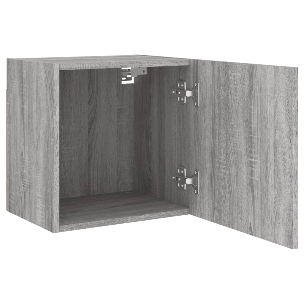 Meubles TV muraux 2pcs sonoma gris 40,5x30x40cm bois ingénierie