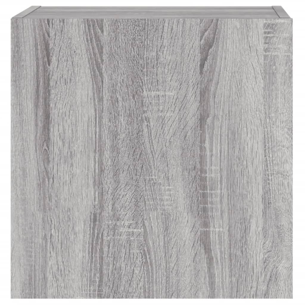 Meubles TV muraux 2pcs sonoma gris 40,5x30x40cm bois ingénierie