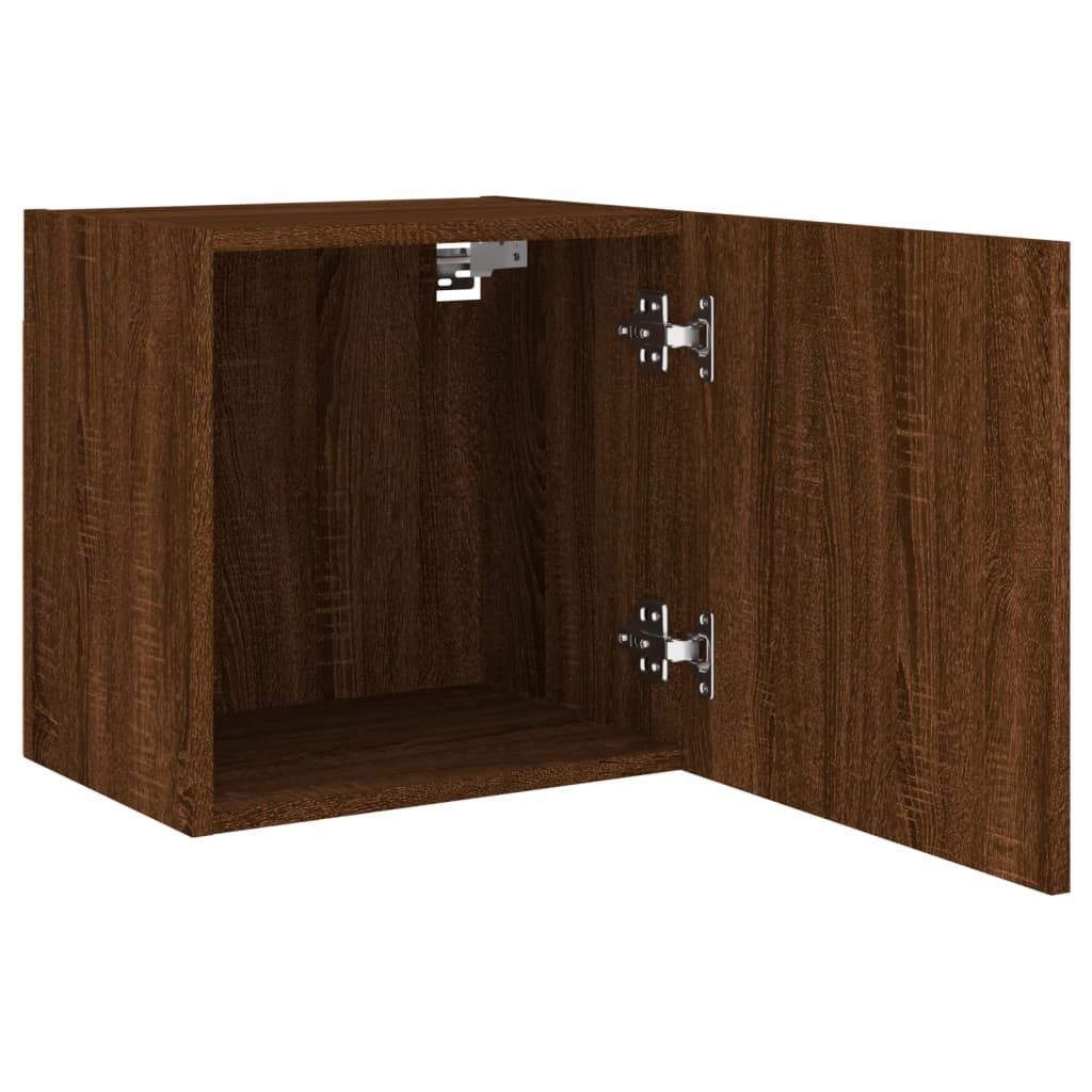 Meubles TV muraux 2 pcs chêne marron 40,5x30x40 cm