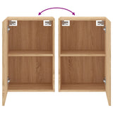 Meubles TV muraux 2 pcs chêne sonoma 40,5x30x60 cm