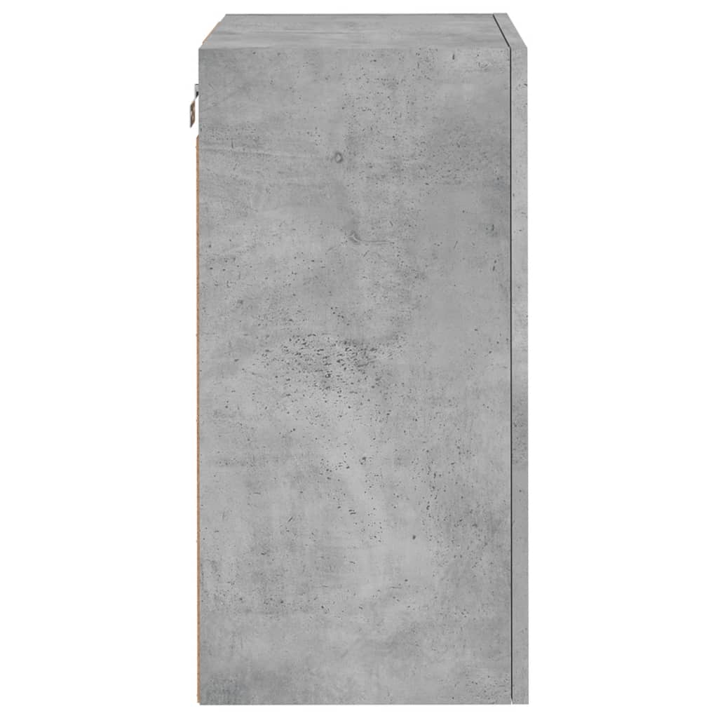 Meubles TV muraux 2 pcs gris béton 40,5x30x60cm bois ingénierie