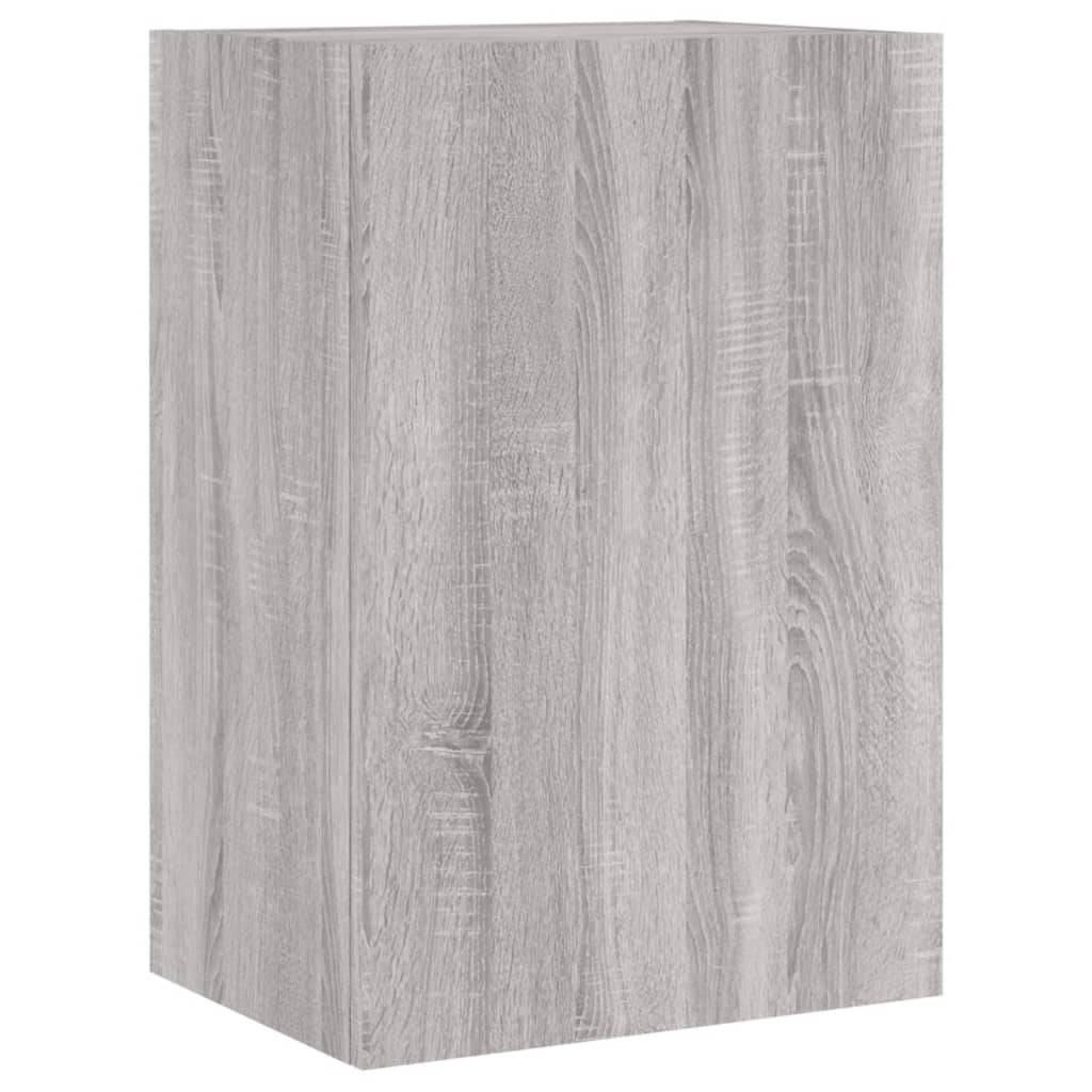 Meuble TV mural sonoma gris 40,5x30x60 cm bois d'ingénierie