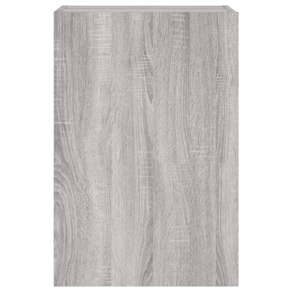 Meubles TV muraux 2pcs sonoma gris 40,5x30x60cm bois ingénierie