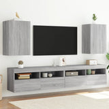 Meubles TV muraux 2pcs sonoma gris 40,5x30x60cm bois ingénierie