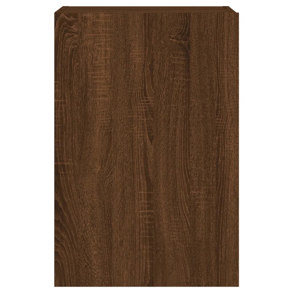 Meubles TV muraux 2 pcs chêne marron 40,5x30x60 cm