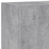 Meuble TV mural gris béton 40,5x30x90 cm bois d'ingénierie