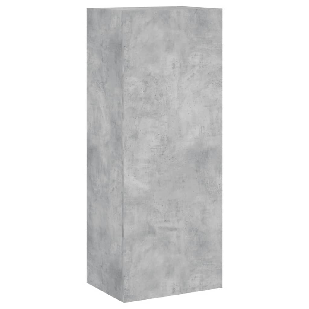 Meuble TV mural gris béton 40,5x30x102 cm bois d'ingénierie