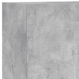 Meuble TV mural gris béton 40,5x30x102 cm bois d'ingénierie