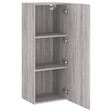 Meuble TV mural sonoma gris 40,5x30x102 cm bois d'ingénierie