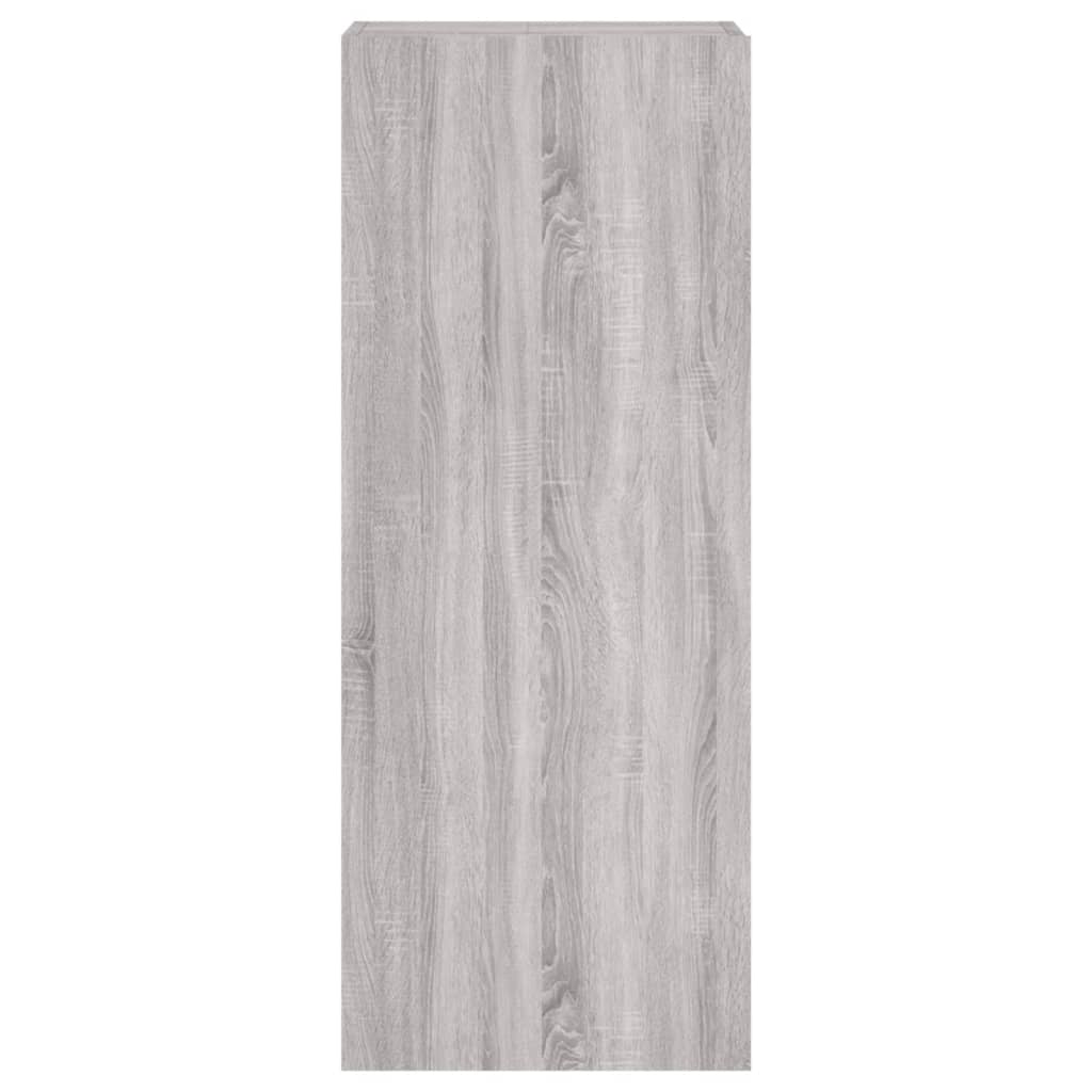 Meuble TV mural sonoma gris 40,5x30x102 cm bois d'ingénierie