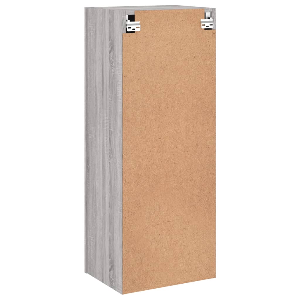 Meuble TV mural sonoma gris 40,5x30x102 cm bois d'ingénierie