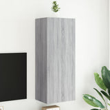 Meuble TV mural sonoma gris 40,5x30x102 cm bois d'ingénierie