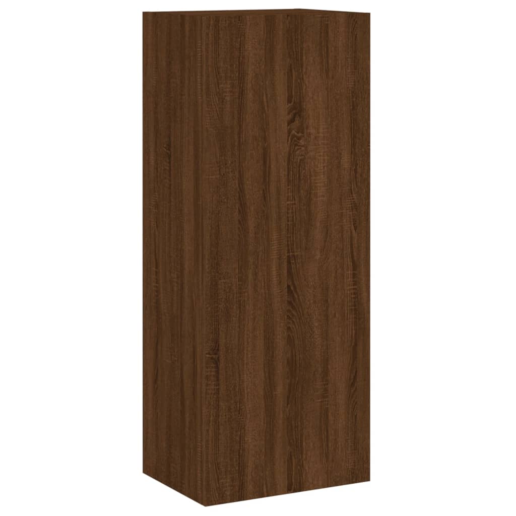 Meuble TV mural chêne marron 40,5x30x102 cm bois d'ingénierie