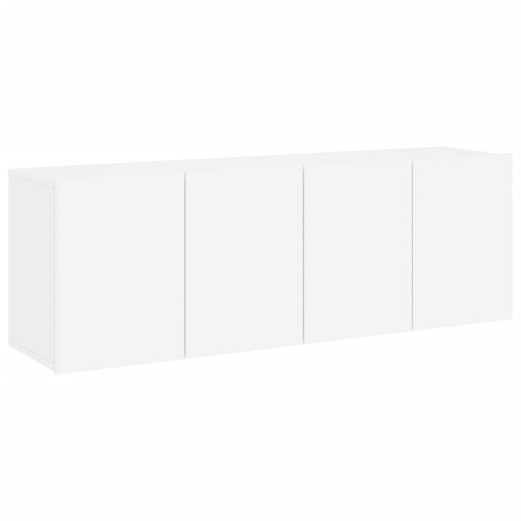 Meubles TV muraux 2 pcs blanc 60x30x41 cm