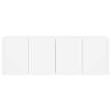 Meubles TV muraux 2 pcs blanc 60x30x41 cm